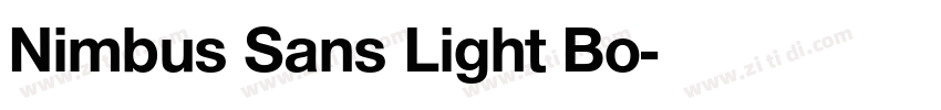 Nimbus Sans Light Bo字体转换